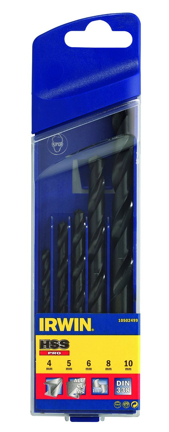 IRWIN 10502499 HSS Pro Drill Bit Set (Pack of 5)