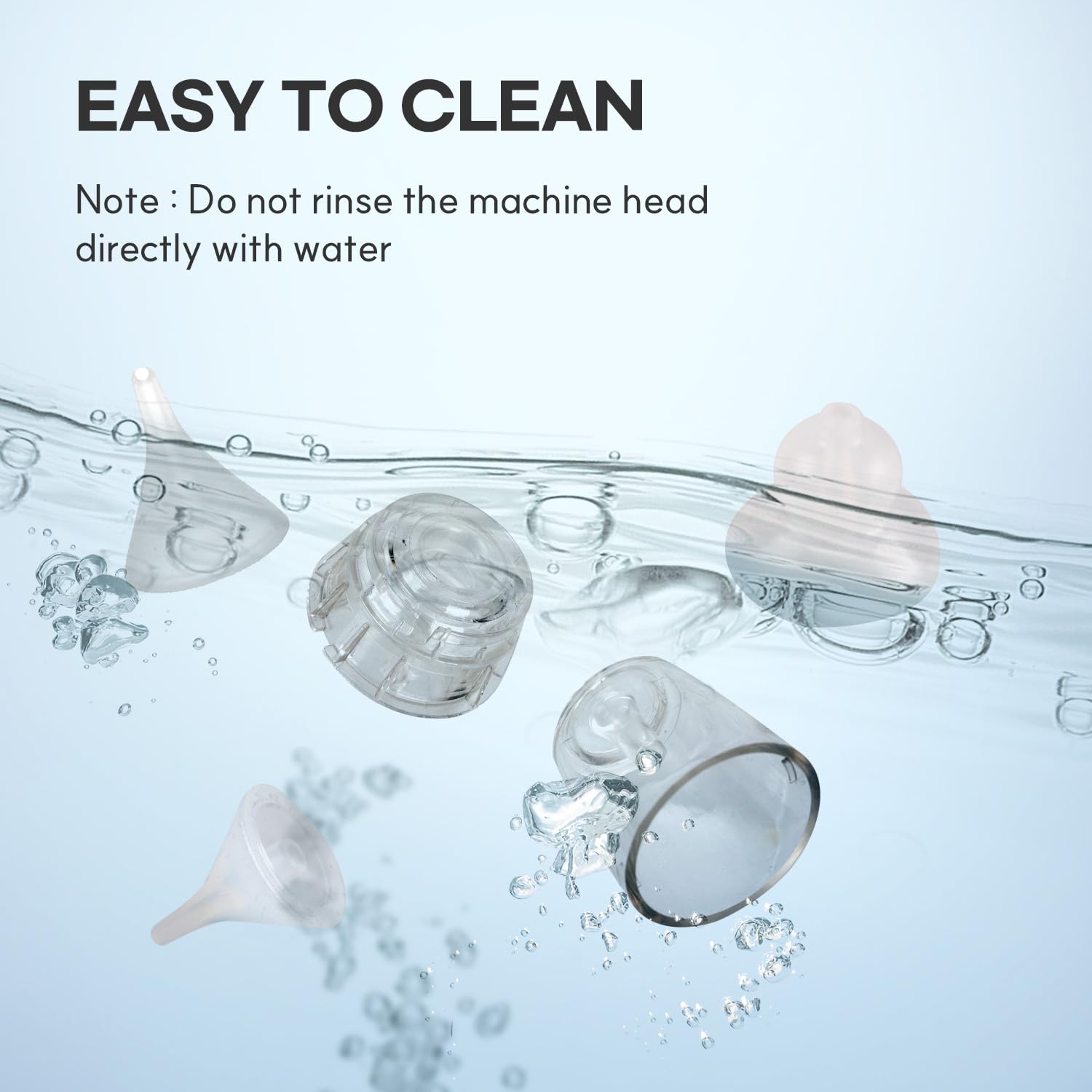 HubiBaby Nasal Aspirator for Baby, Electric Nose Aspirator, Nose Sucker, Automatic Nose Cleaner with 3 Silicone Tips, Adjustable Suction Level, Music and Light Soothing Function - FSA/HSA Eligible