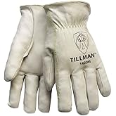 Tillman 1420 Pearl XL Grain Cowhide Leather Drivers Glove - Straight Thumb - 10 in Length - 1420XL [PRICE is per PAIR]
