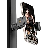Gym Magnetic Phone Holder, 360°Adjustable, Portable Magnetic Phone Holder Mount for Gym, Attaches to Metal Surfaces, Gym Accessories for Men and Women Workout, Compatible with 4-7" Smartphones