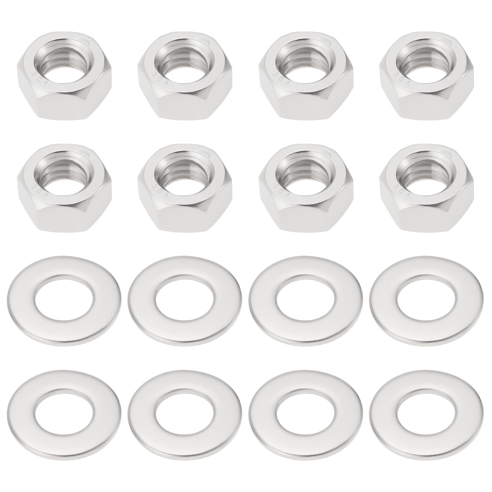 OTOTEC 20 Sets BSF Nut Washer 5/16 304 Stainless Steel Washer Lock Washer Bolt Compatible with Austin Seven Cylinder Head Furniture