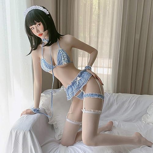 Womens Sexy Cosplay Lingerie Set Ruffle Baby Doll Teddy Outfit Bra an  Pantie Nightie with Choker Anime Lace Babydoll in Dubai - UAE | Whizz Women
