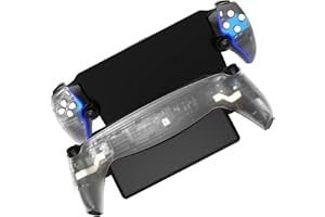 Hzxkqmil Replacement Housing Shell Case for PlayStation Portal Remote Player, Front Cover & Back Plates Accessories with Repair Tools for PS5 Portal (Transparent)