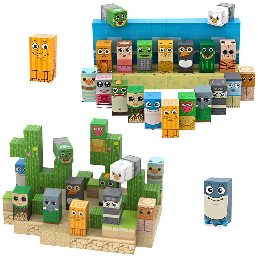 Photo 1 of 102Pcs Italian Brainrot Toys Magnetic Blocks Set, Sensory Gifts for Birthday