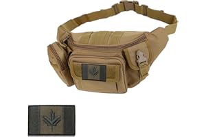 Tactical Fanny Pack - Military Style Utility Waist Bag for Men & Women | Durable Hip Belt Pouch for Hiking, Climbing, Fishing