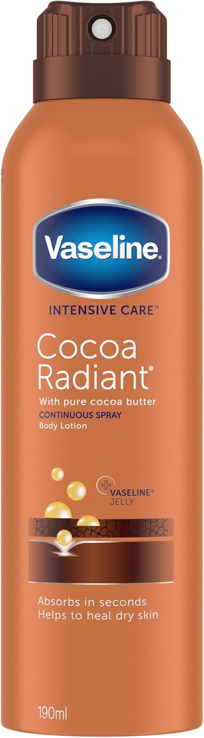 Vaseline Intensive Care Cocoa Radiant Spray Moisturiser 190 ml