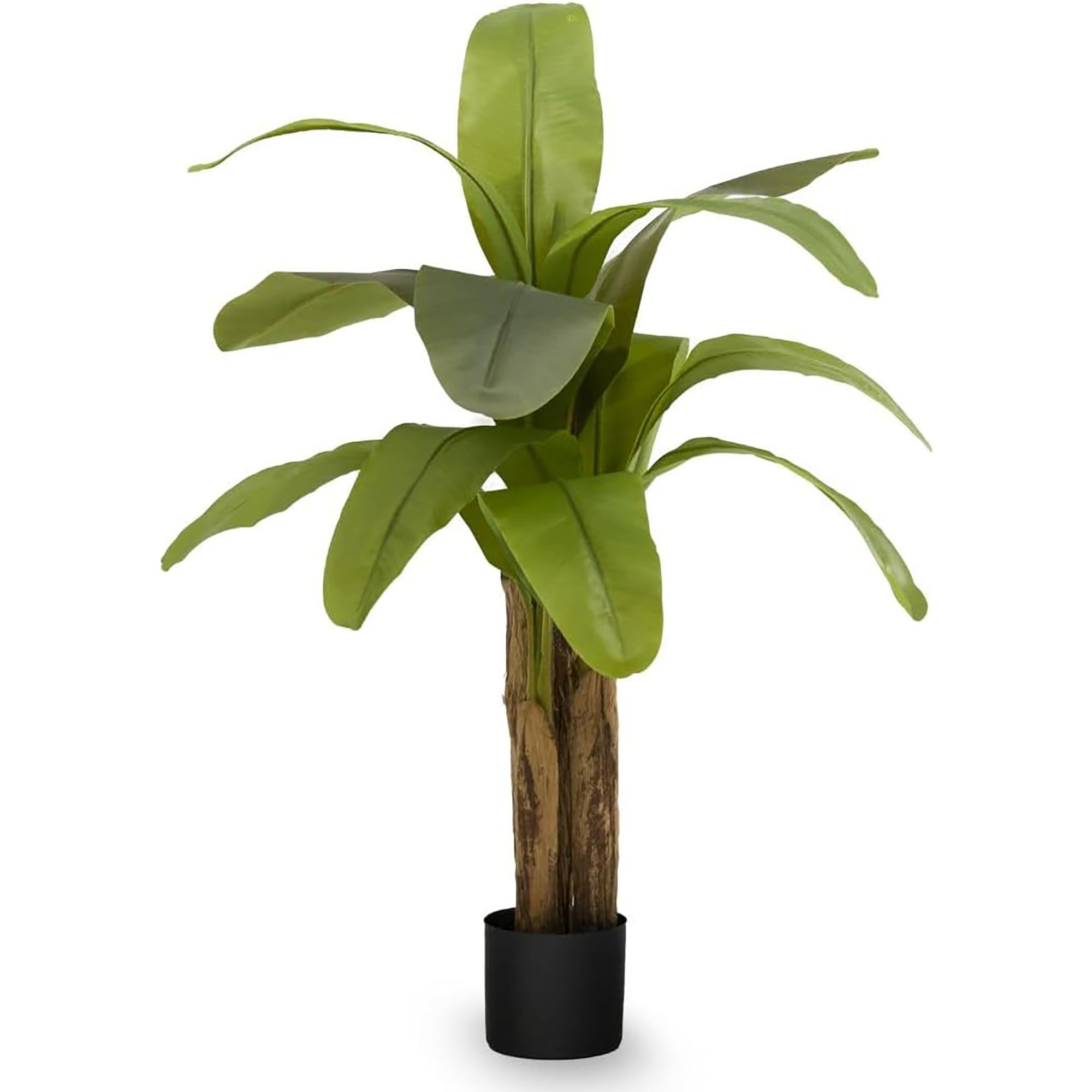 Photo 1 of ***DAMAGED - SEE NOTES/PICTURES***Maia Shop 4ft Artificial Banana Tree Plant for House, Apartment or Office – Realistic Fake Indoor Plants for Living Room, Kitchen, Bedroom, Entryway or Bathroom – Faux Greenery for Home Décor