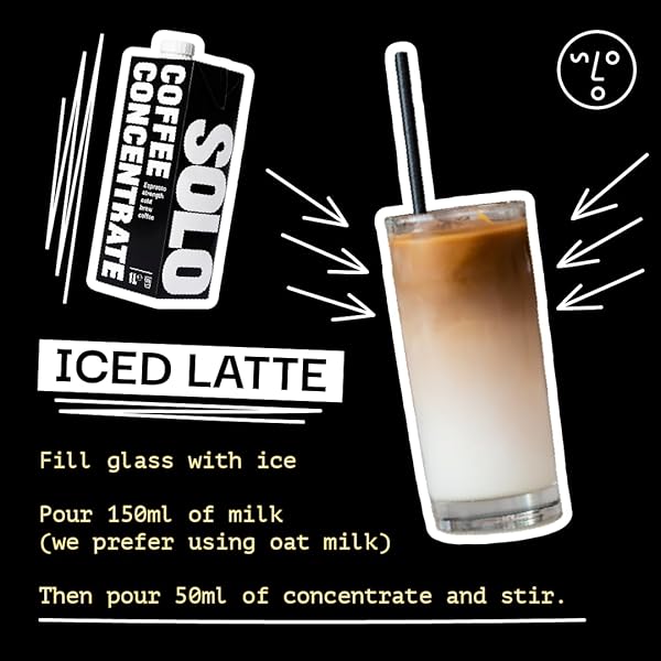 SOLO COLD BREW COFFEE CONCENTRATE – COLOMBIAN & BRAZILIAN ARABICA BLEND – READY-TO-DRINK ESPRESSO BASE FOR ICED COFFEE, LATTES, AND COCKTAILS – 20 SERVINGS PER CARTON – 32 FL OZ SHELF-STABLE CARTON