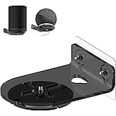 HOOKMEMO Compatible for Echo 4th Gen Shelf Wall Moun Stand,Built-in Cable Management, Compatible for sonos era100(Transparency Black)