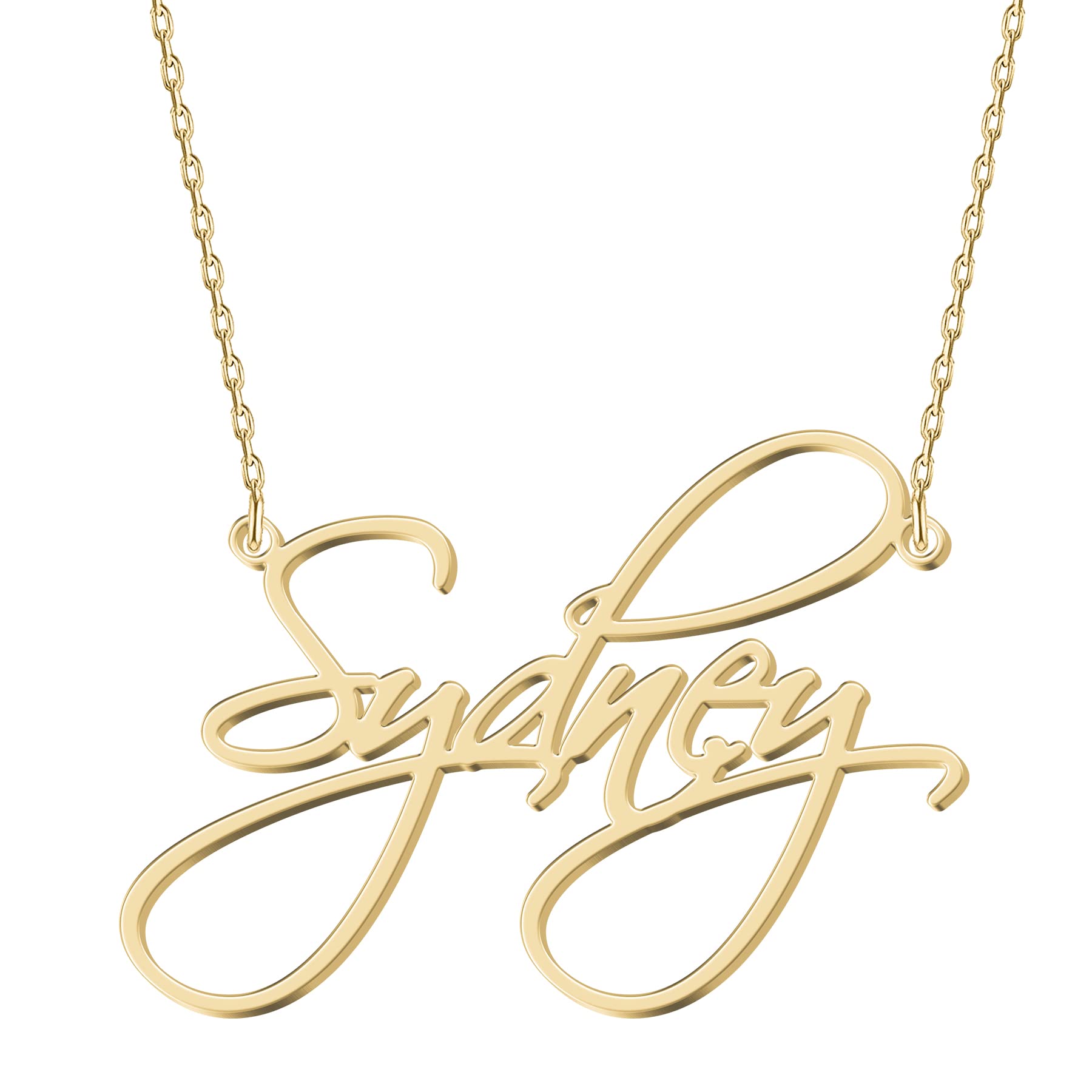 UMAGICBOX Personalized Sydney Name Necklace 18K