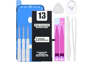 EMNT for iPhone 13 Battery 15000mAh High Capacity Li-ion Polymer Replacement Battery with Complete Repair Tool Kit and Instructions
