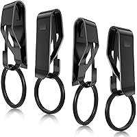 5PCS Stainless Steel Pocket Clips - Mini Bag Suspension Clips For Keys & Tools