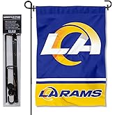 Los Angeles Rams Garden Flag and Flagpole Mount