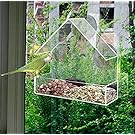 Redwood Leisure Window Bird Feeder Clear Perspex Hanging Bird Feeder With Suction Cup BB-BF111