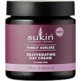Sukin Purely Ageless Day Cream, Rejuvenating &ndash; Anti-Aging Face Cream with Rosehip Oil, Naturally Rich in Vitamin A and Vitamin C, 4.06 Oz Ea