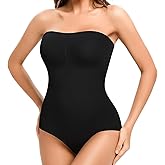 Strapless Shapewear Bodysuit for Women Seamless triangle Tummy Control Bodysuit Slimming Butt Lifter Body Shaper