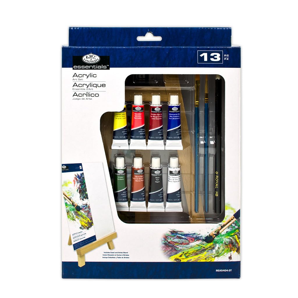Royal Brush Easel Art Set Acrylic -inchA-inch Set 13-Piece