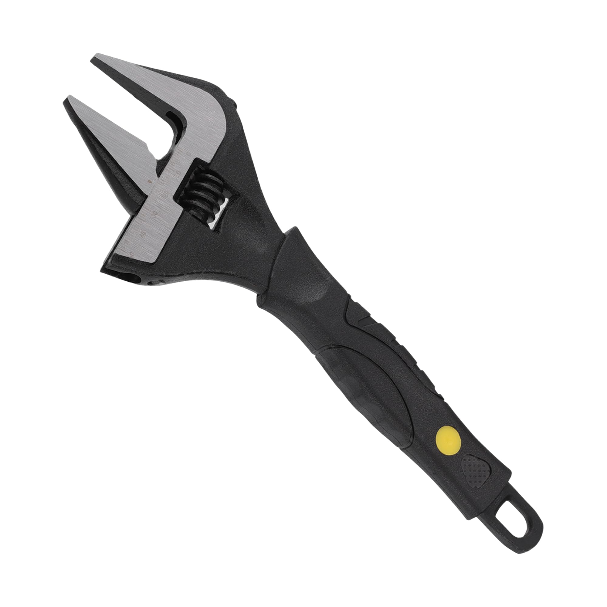 Motoforti Adjustable Spanner Wide Jaw Opening Wrench Tool,10" Size,Steel,Black