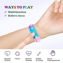 126 PCS Pop Bracelet it Fidget Toys Pack, Fidget