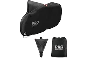 PRO BIKE TOOL Pro Bike Cover for Outdoor Bicycle Storage - Heavy Duty Ripstop Material, Waterproof & Anti-UV (Travel - Large for 1 Bike)