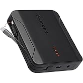 ORORO [All-New] USB-C 30W Fast Charging Battery with Built-in Cable, Large Capacity Battery for Heated Vests, Heated Jackets and Heated Hoodies
