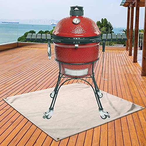 BOOFIRE Fire Pit Mat, Grill Mat for Ground, Patio, Deck, Lawn, Outdoor