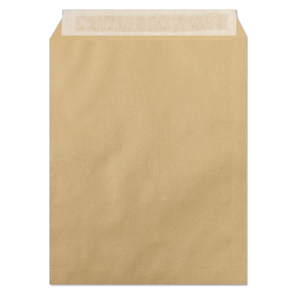 Clairefontaine 5755C - Pack of 50 Kraft Milleraies Brown - Size: 24-260x330 mm - Self-adhesive - 90g/m² Envelopes - Correspondence - Manufactured in France