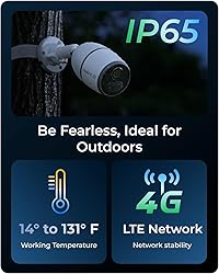 REOLINK 4K Cellular Security Camera Outdoor, 3G/4G