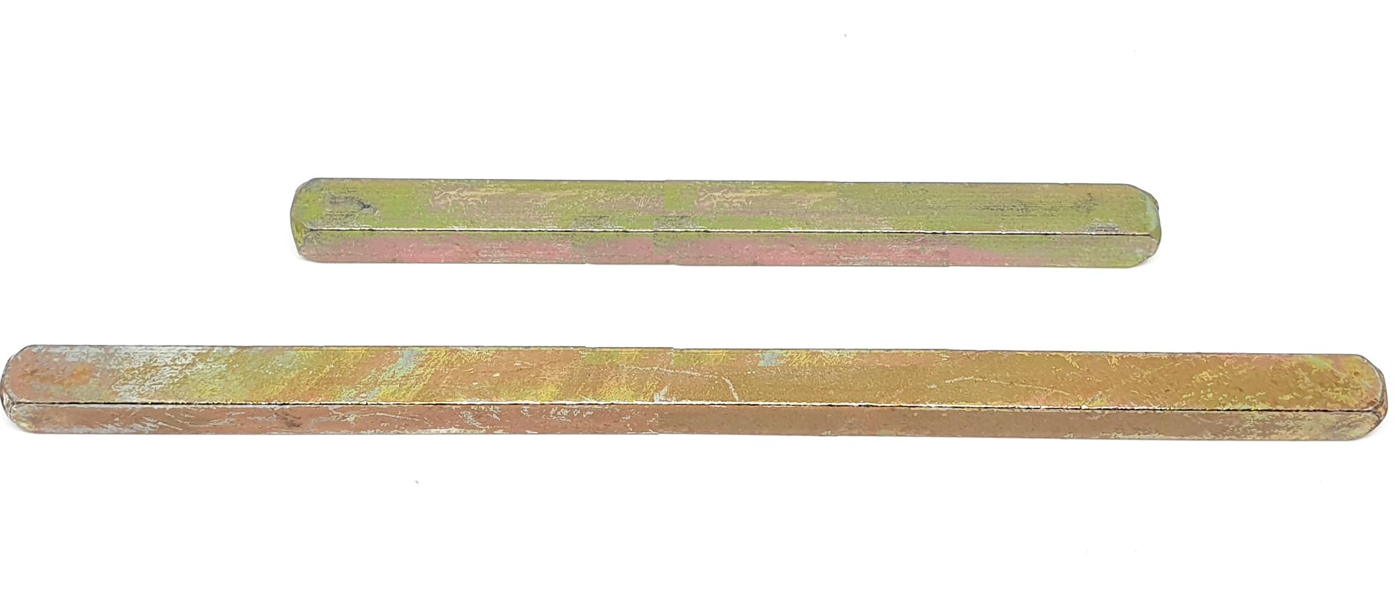 ShieldUp YZP Steel Door spindles 7.5mm Square - Pack of 2 Different Lengths - 100mm & 150mm