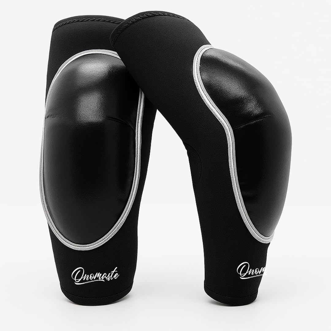 Photo 1 of ONOMASTE - Muay Thai MMA Thai Elbow Protector Elbow Protector Tendinite Elbow Guard (Black*Black, Single)