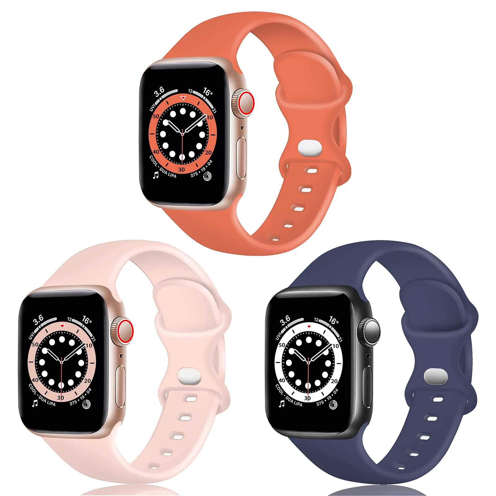 TopPerfekt Silicone Strap Compatible with Apple Watch Strap 38mm 40mm 41mm, Series 10/11 42mm, Silicone Replacement Watch Band Straps for iWatch Series 11 10 9 8 7 6 5 4 3 2 1 SE