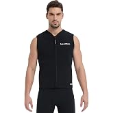 Lemorecn Mens Wetsuit Top Premium Neoprene 3mm Zipper Wetsuit Vest