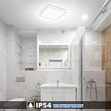 Defurhome 24W LED Ceiling Light 5000K IP54 Flush Mount 30cm White view 6