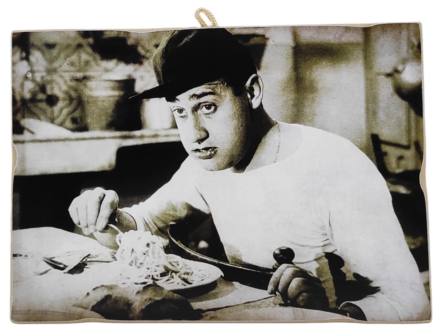 KUSTOM ART CUCUCUBA Picture Picture Vintage Style Alberto Sordi in the Film An American in Rome.