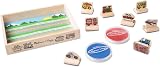 Melissa & Doug My First Wooden Stamp Set Vehicles - 8 Stamps, 2 Ink Pads view 3