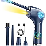 Electric Air Duster,52000 RPM and 6000mAH Cordless Air Duster Electric Blower Computer Compressed Air Duster for Cleaning Com