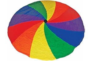 Great Lakes Sports Easy Grip Parachutes with 1-Continuous Handle Around The Perimeter and Brightly Colored Nylon