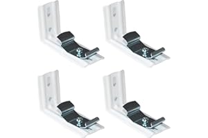 QIEIEI Blinds Mounting Vertical Blinds L- Shaped Brackets Blinds Curtain Track Mount Brackets Clip Blind Extension Frame Inst