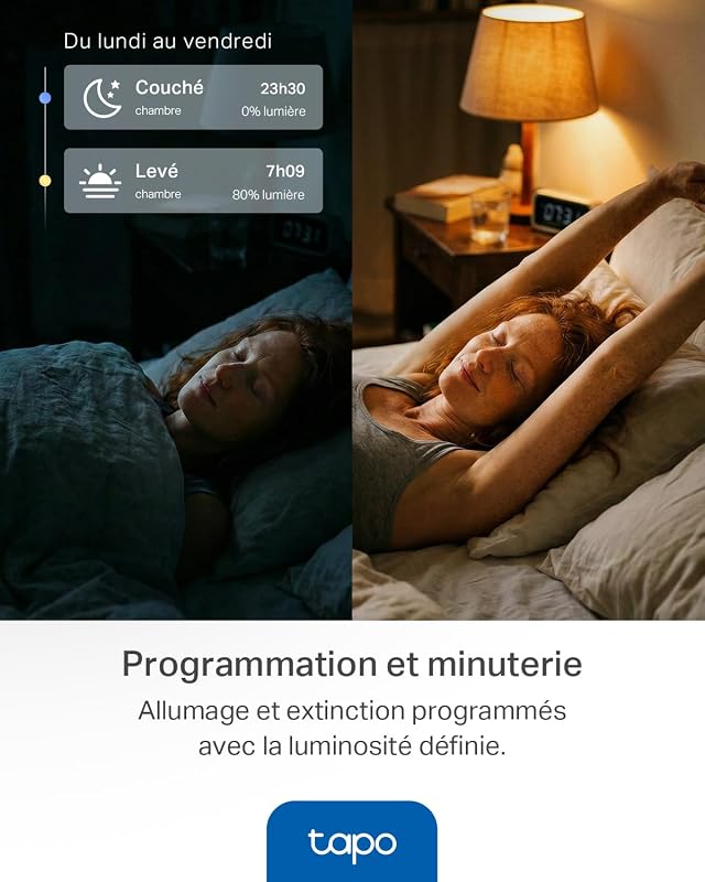 Ampoule Connectée Alexa E27, Multicolore LED Dimmable L530E, 2 pièces