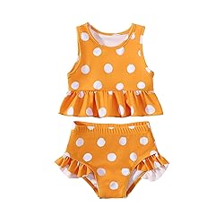 YWFSHOP Toddler Baby Girls Swimsuit Cute Ruffle 2