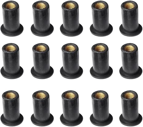 50x M5 Rubber Wellnuts Well Nuts For Lotus Elise Exige Europa - 5mm Thread 10mm OD