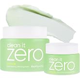 BANILA CO Clean It Zero Pore Clarifying Balm Duo | 180ml + 100ml | Korean Cleansing Balm for Oily &amp; Acne-Prone Skin | AHA-PHA &amp; Tea Tree | Vegan