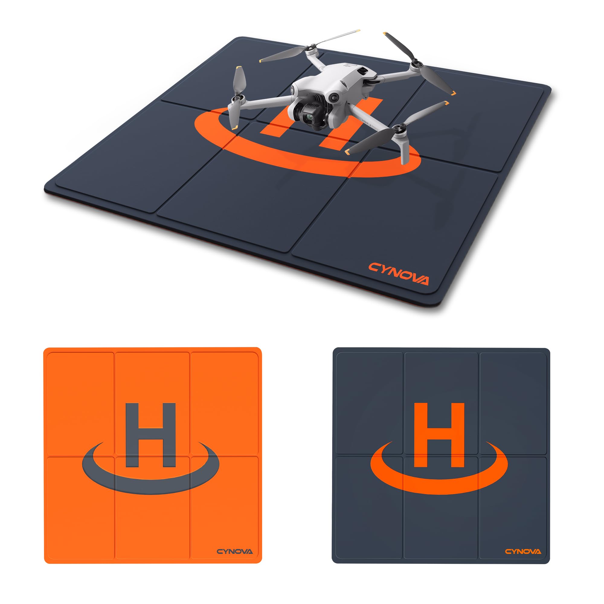 CYNOVA Drone Landing Pad, (50cm) Universal Waterproof Foldable Helipad for DJI Mini 3 Pro/Mavic Mini 2/Air 2S/Pro/Phantom/FPV, Drone Accessories
