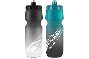 24oz Bike Water Bottle Leakproof Squeeze BPA Free Bicycle Bottles Design for Cycling Riding, Running, Gym & Outdoor Sports 2 
