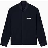 Armani Exchange mens Nylon Text Logo Bomber