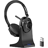 Voistek Wireless Headset with Microphone for Computer