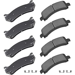 cciyu D785 D974 Front & Rear Disc Brake Pads Kit