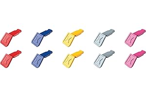 KNIPEX Tools 00 61 10 01 SBA 10 Pc KNIPEXTEND ColorCode Clips (Red, Blue, Yellow, Light Gray, Magenta)