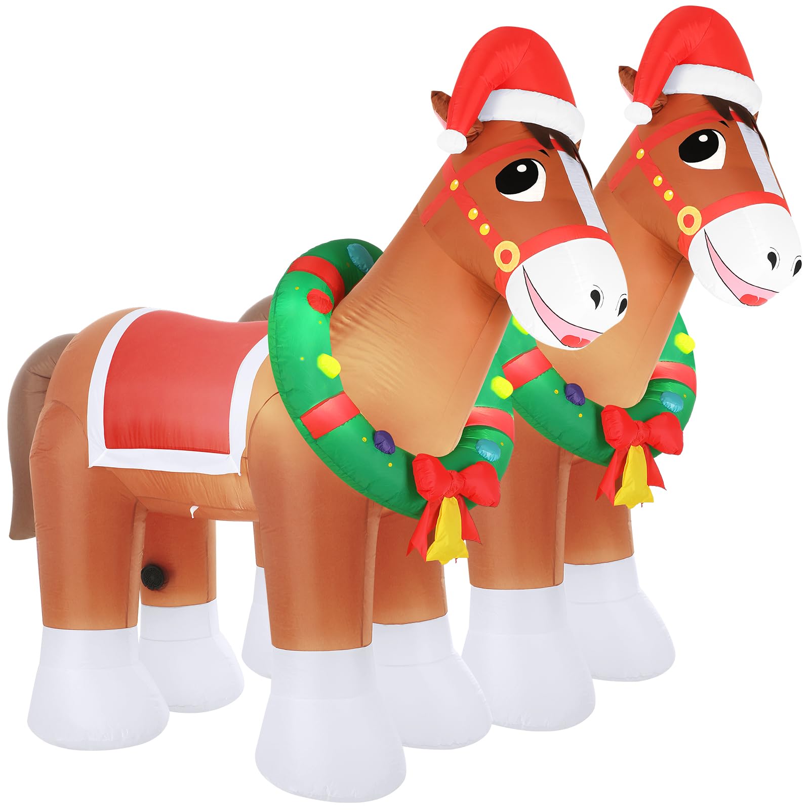 Photo 1 of *ONLY 1*
Sonwyoung 1 Set 9 FT Christmas Inflatable Clydesdale Horse with LED Lights Giant Blow up Animals Cute Clydesdale Horse Inflatables Decorations for Yard Lawn Holiday Garden Farm Themed Party