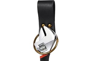 Sadnyy Leather Loop Hammer Holder for Belt, Fits Belts up to 2" Wide, Hammer Spud Axe Holster Tool Accessories for Woodworking Handicrafts Carpenters Electricians